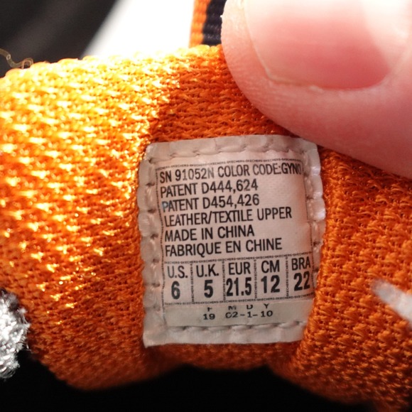 Skechers Shoes Baby 6 Blue Orange Sport High Energy 91052N Flaws - Picture 10 of 11